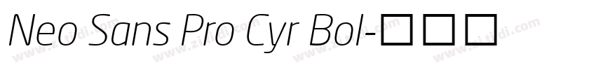 Neo Sans Pro Cyr Bol字体转换